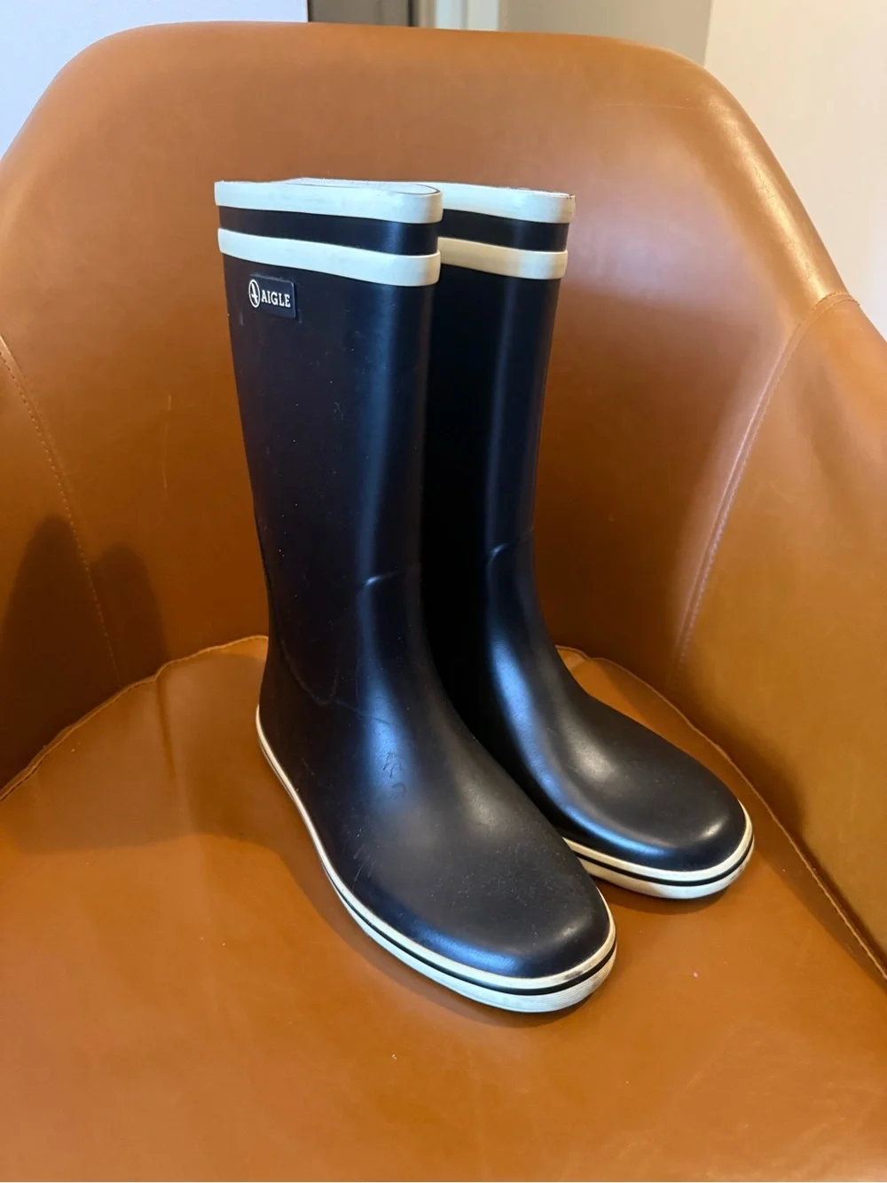 Aigle women’s RAIN BOOT MALOUINE - blue